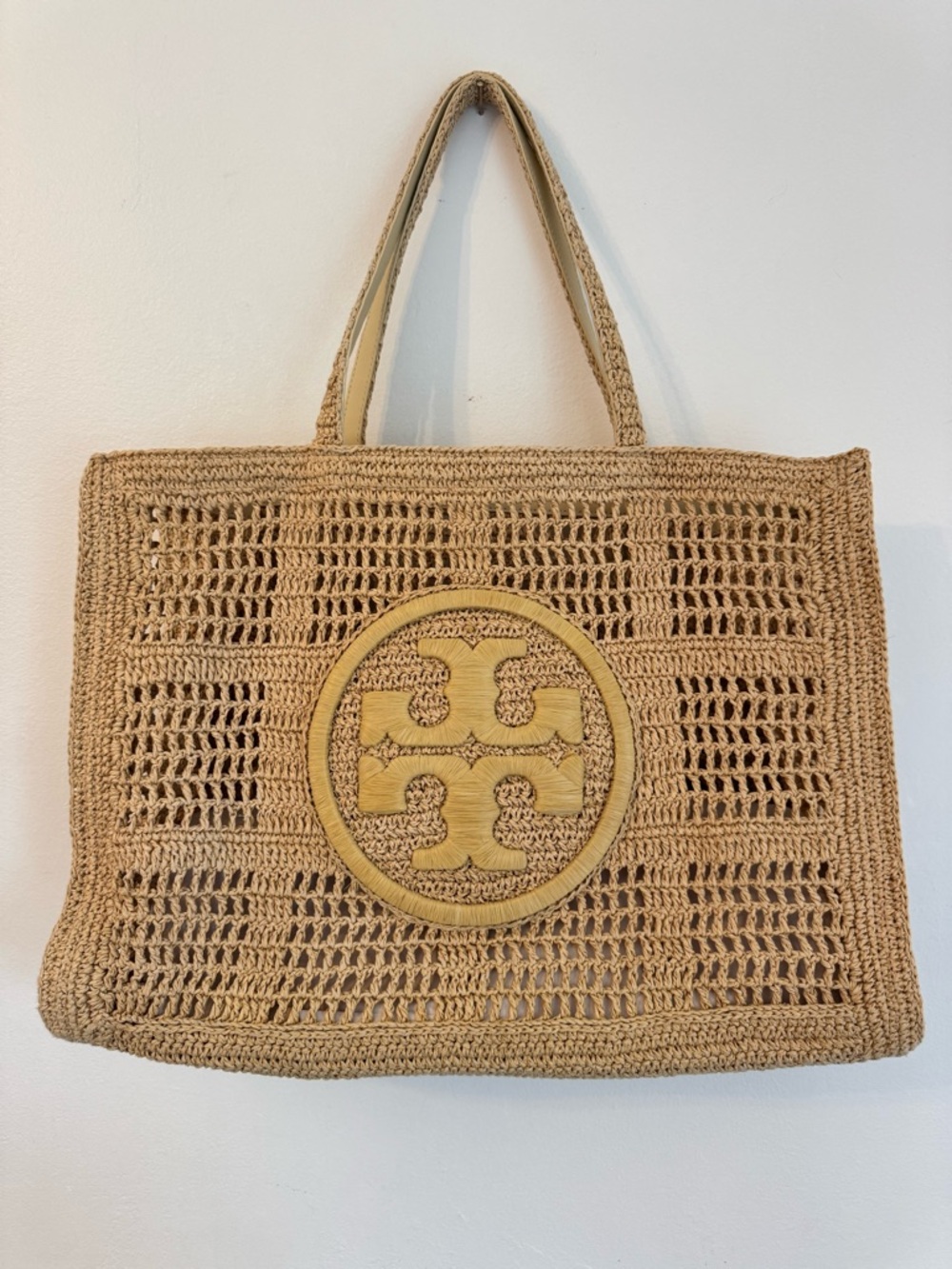 Tory Burch Ella Hand Crocheted Large Tote